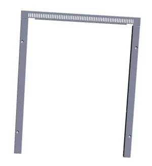 Ramme for Isotherm 65L,sølv, øvre og nedre