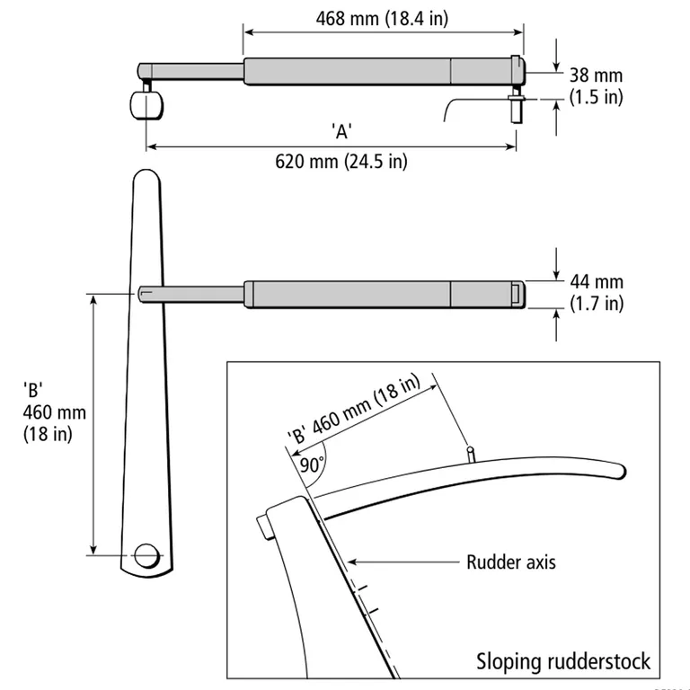 Drivenhet til Raymarine og Autohelm 4000, SPX5, EV100 pilot