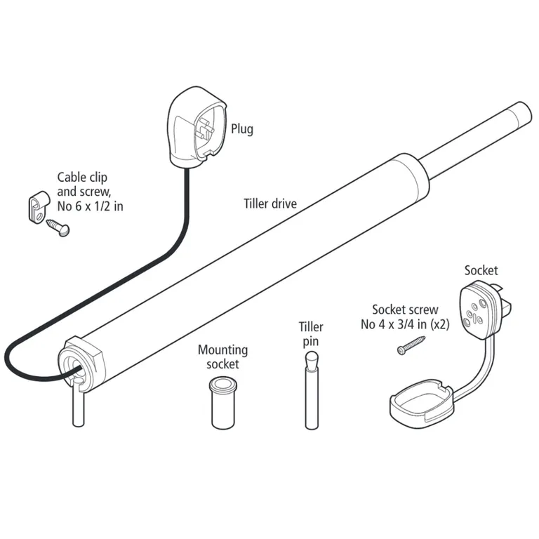 Drivenhet til Raymarine og Autohelm 4000, SPX5, EV100 pilot