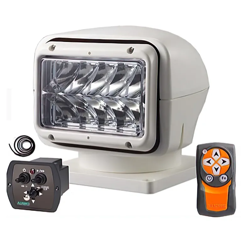 Allremote lyskaster 220 LED 12V hvit med fjernkontroll og betjening