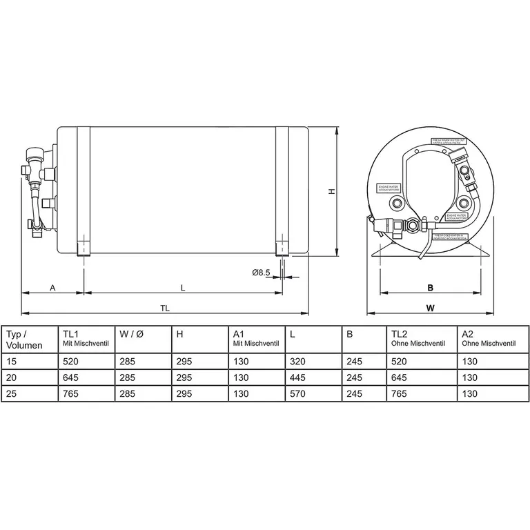 Isotemp Slim 20L varmtvannsbereder