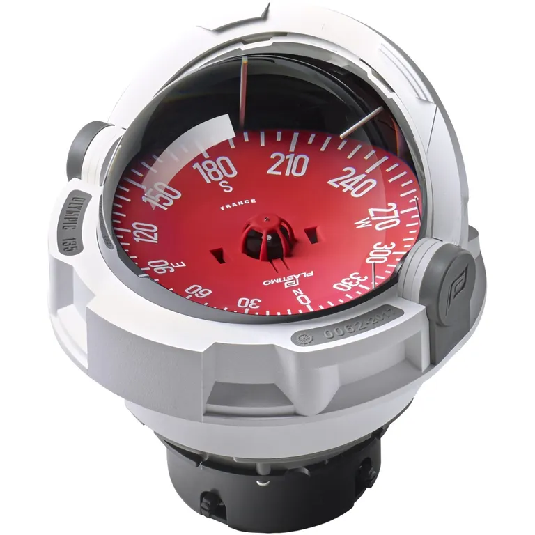 Plastimo kompass Olympic 135 (hvit) med rød kompassrose