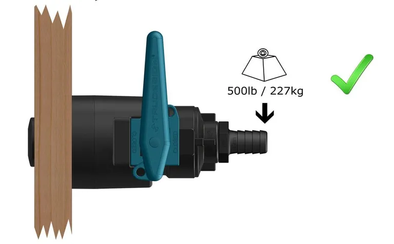 Trudesign forsterkning for 1/2", 3/4" og 1" gjennomføring.