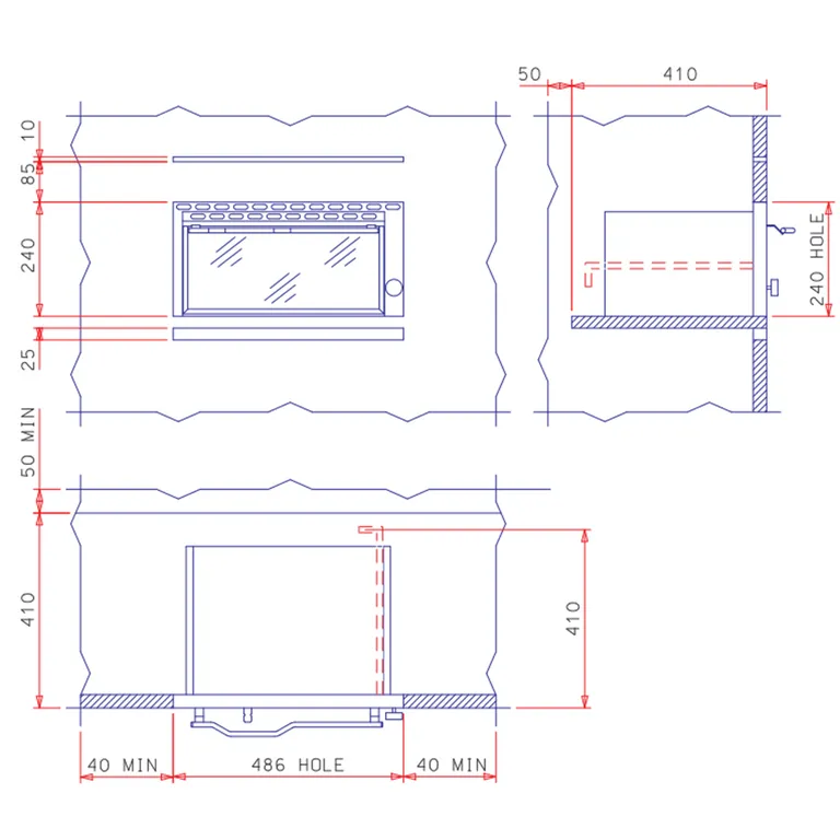 Techimpex Reef kompakt gass-stekeovn