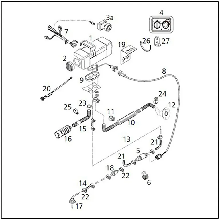 Webasto Air Top EVO 55 luftvarmer med multipanel (12V)