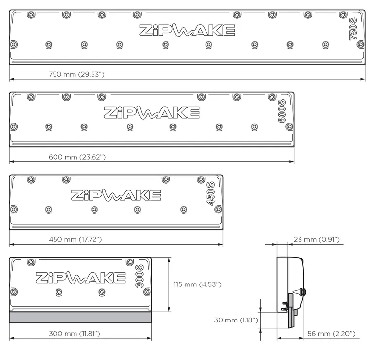 ZipWake KB 600-S interceptor startpakke