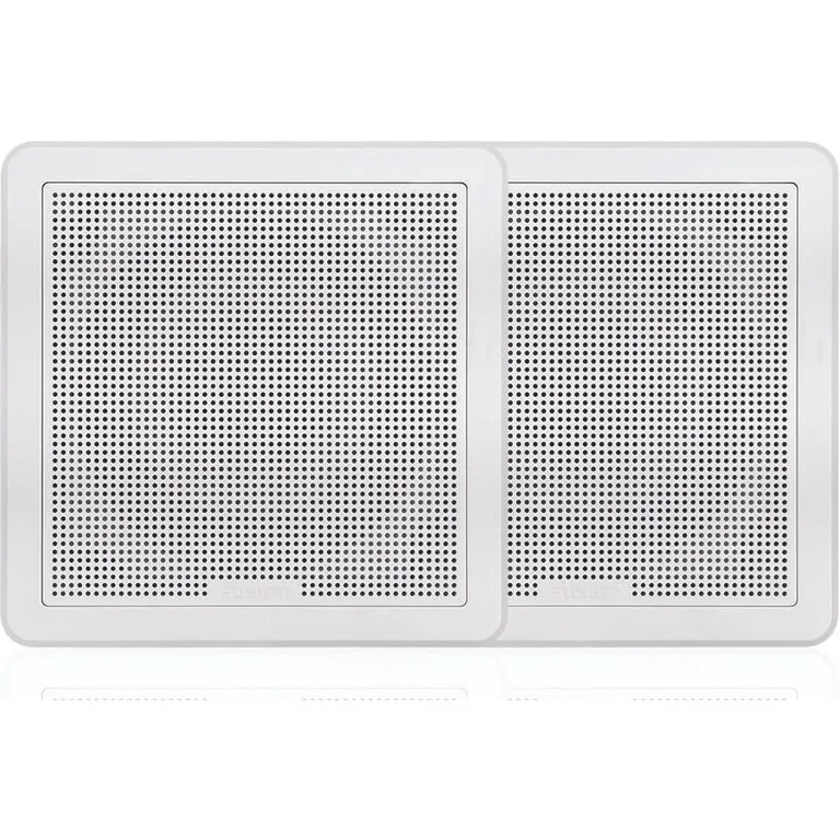 Fusion FM-F65SW høyttalere 6.5" flushmount, firkantet og hvite.