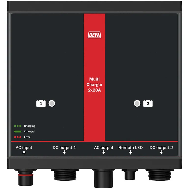 DEFA MarineCharger 2x20A batterilader