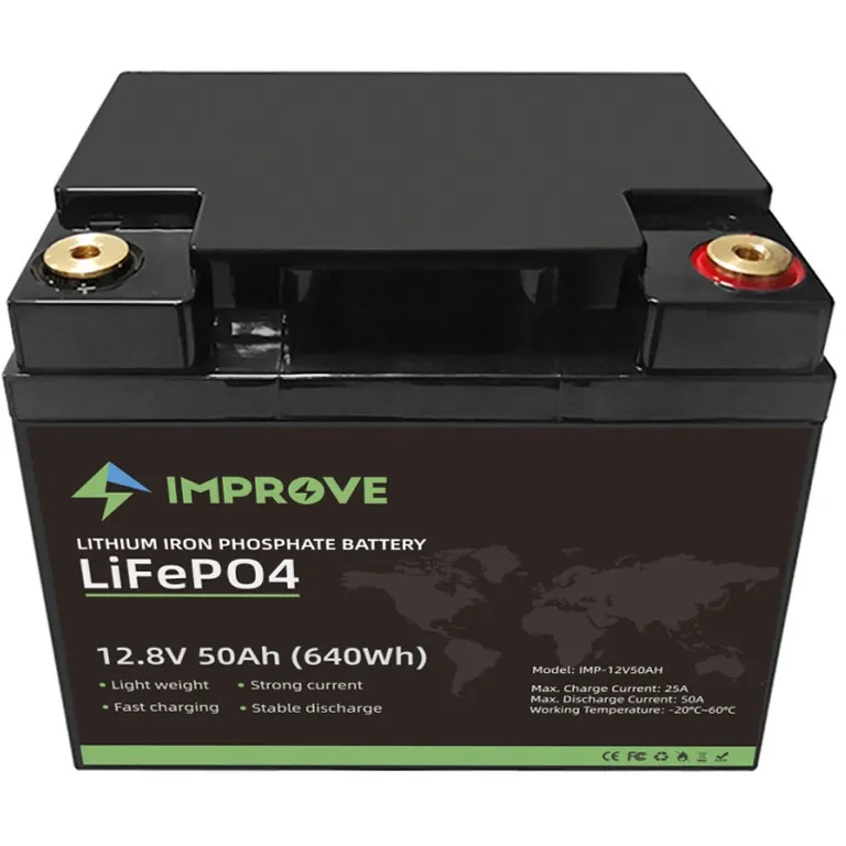 Improve Lithium BT 12V LiFePO4 batteri 50Ah med 50A BMS