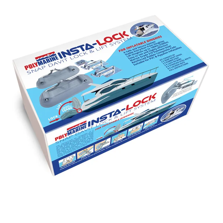 Insta-lock Snap Davit med nedsenket feste