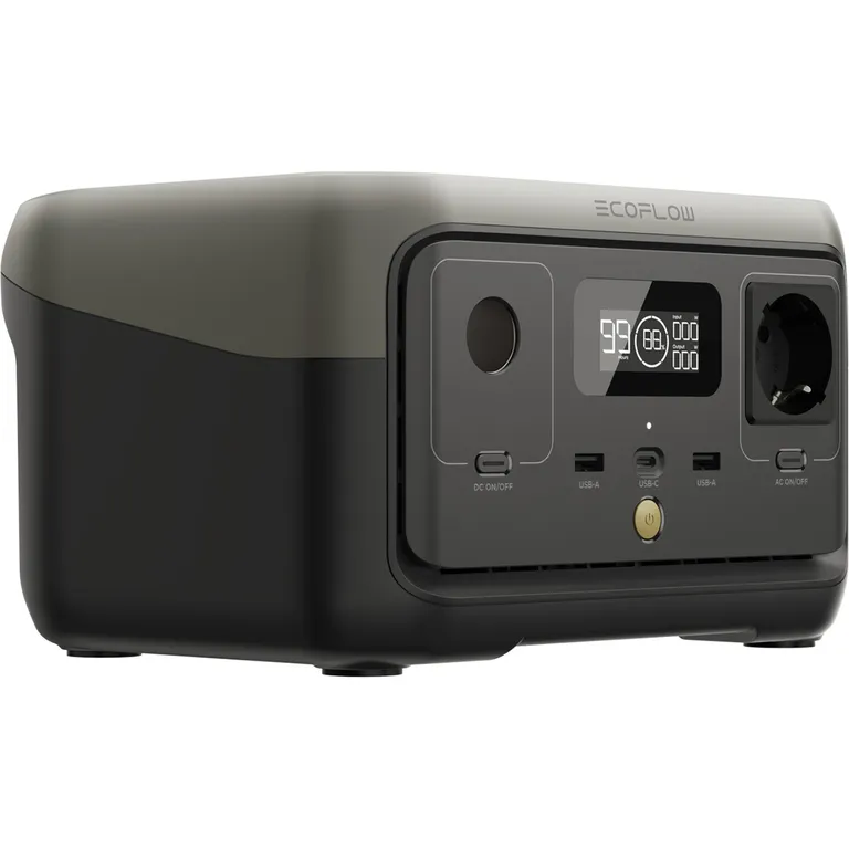 EcoFlow River 2 bærbar strømforsyning 256Wh-300W