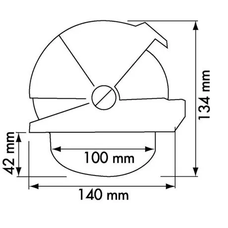 Plastimo kompass Offshore 105, svart med flat kompassrose