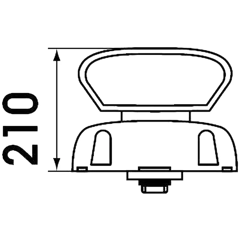 Plastimo Cool´n Dry doradeventil 210 mm Ø95mm Rød