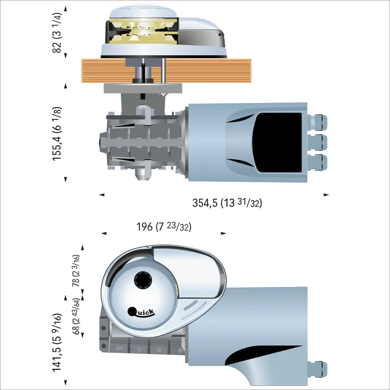 Quick Prince DP2 P 1000 ankervinsj 1000W/12v 8mm