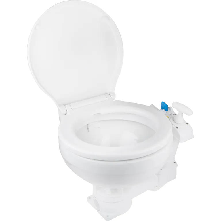 Matromarine manuelt toalett med stor bolle og soft close-lokk