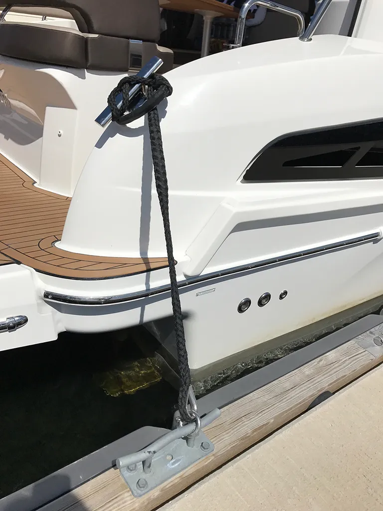 Robline 16mm bryggefortøyning, sort, 6 meter med kause