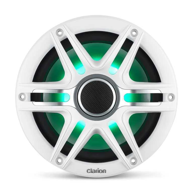 Clarion Marine Premium Høyttalere 7,7" RGB hvit/grå sportsgrill