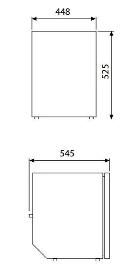 Dometic kjøleskap CRX-65 rustfri front