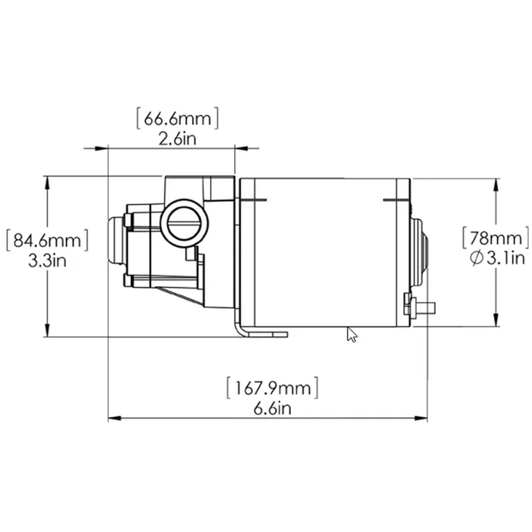 Simrad Pump-3 12 volt hydraulisk autopilot pumpe