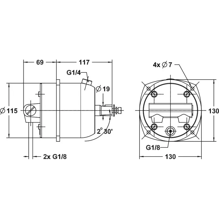 Lecomble & Schmitt hydraulisk rattpumpe 20HB