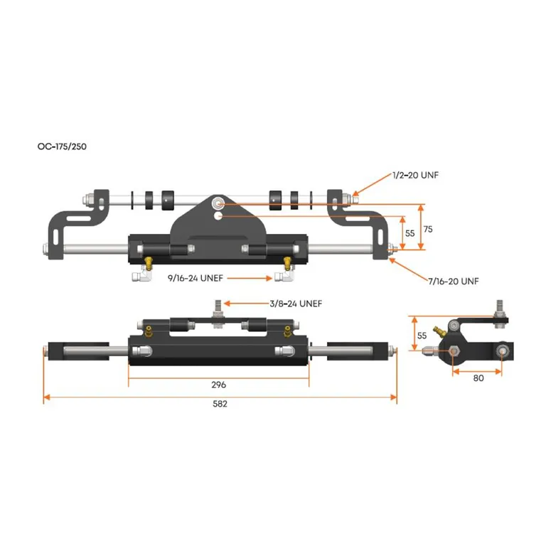 Multisteer Styresylinder 150AF