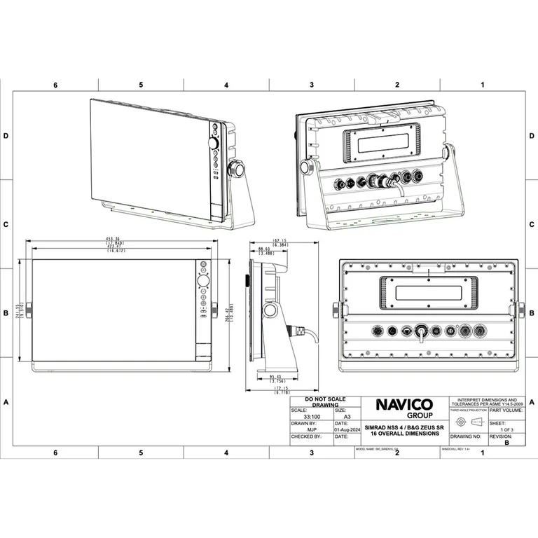 Simrad NSS 4 16" kartplotter med ekkolodd