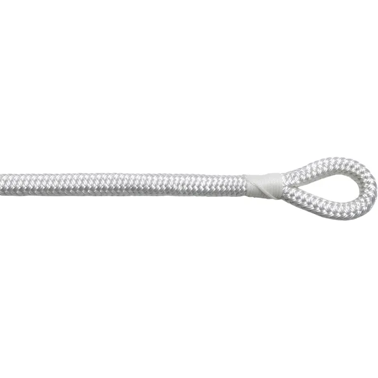 Fenderline 8mm 2m hvit flettet 2pk