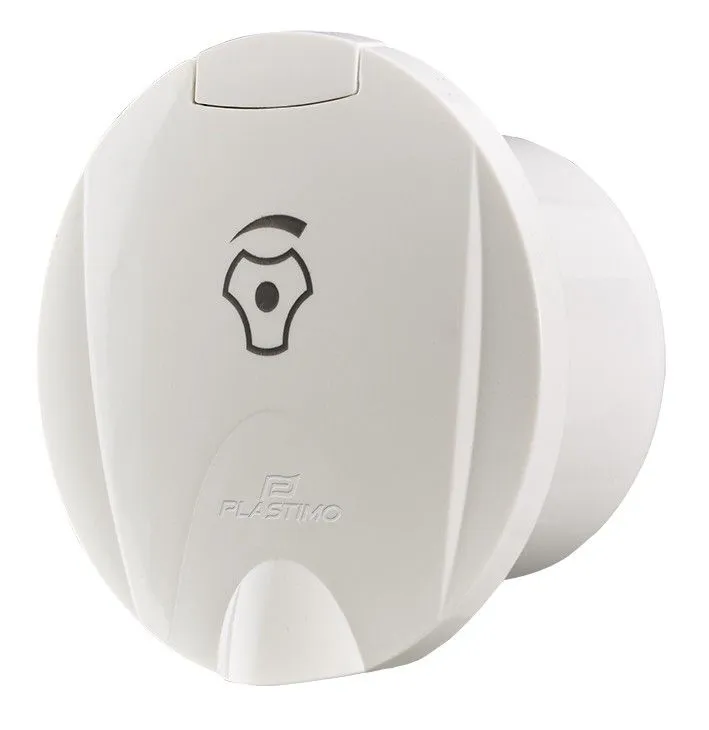 Plastimo hus for blandebatteri (Hvit)