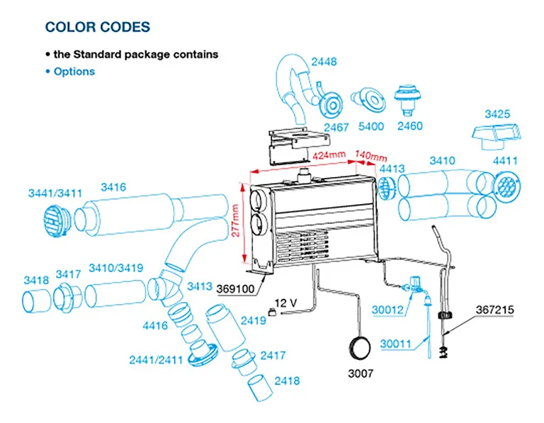 Wallas Viking Air luftvarmer