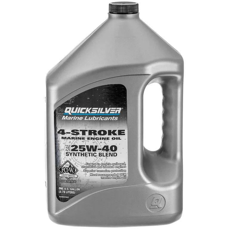Quicksilver 4T Syntetisk motorolje 25W-40 3,8 liter