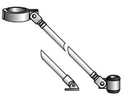 Båtsystem støttestag for radarmast 1,5m med rørfeste