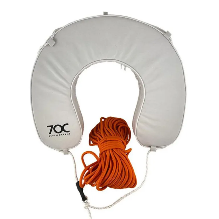 Seven Oceans hesteskobøye med 30 meter tau hvit