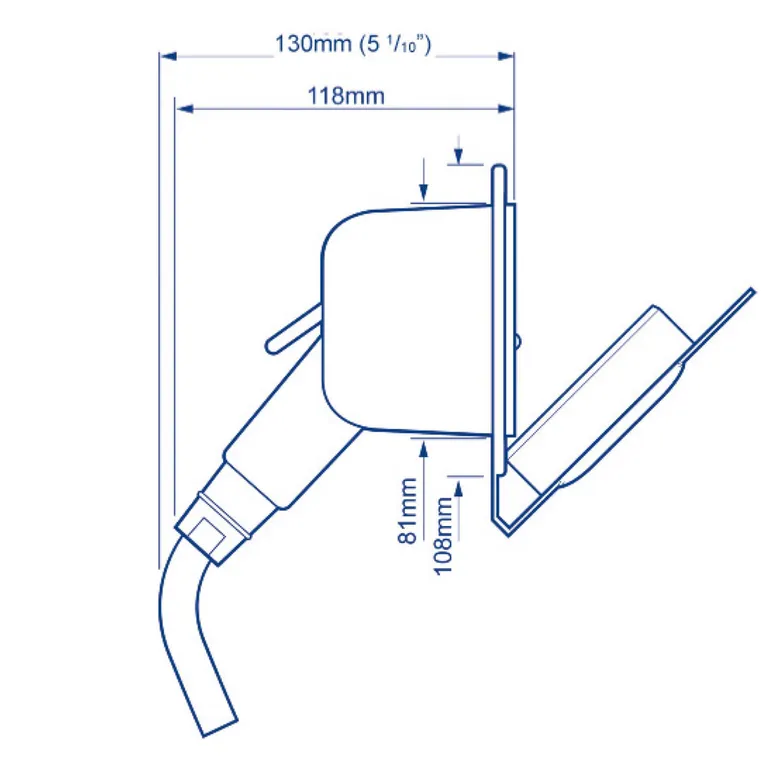 Whale Swim'n 'Rinse Compact Dusj, 2,6 m slange