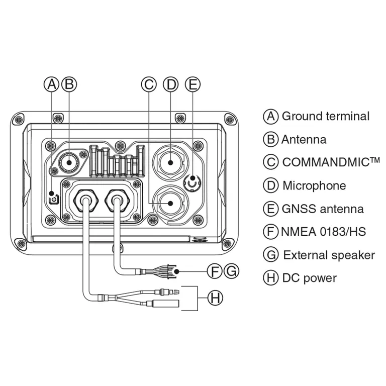 Icom IC-M510E AIS fastmontert VHF med AIS og WLAN funksjon