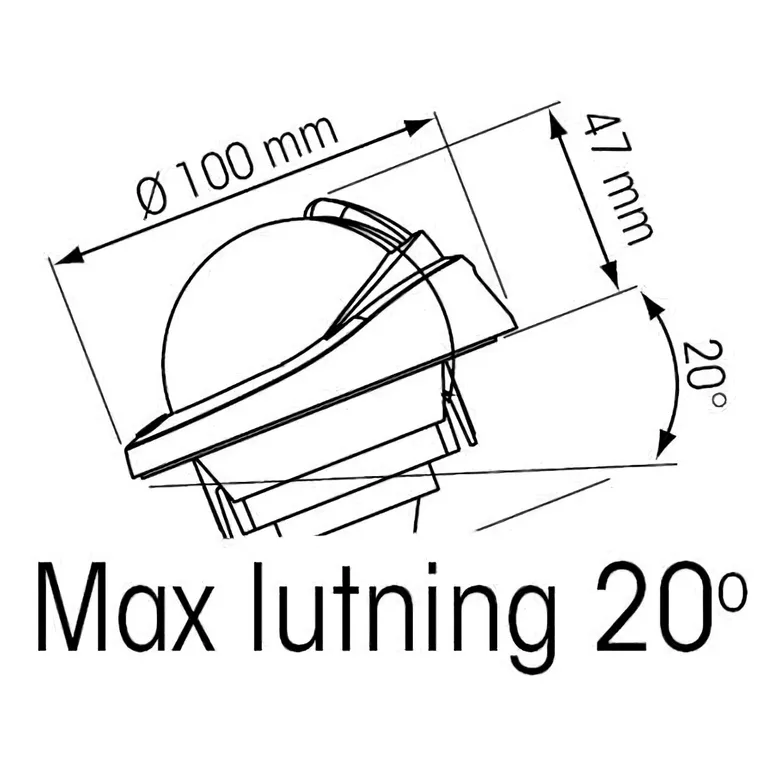 Plastimo kompass Offshore 75, hvit flatmontert