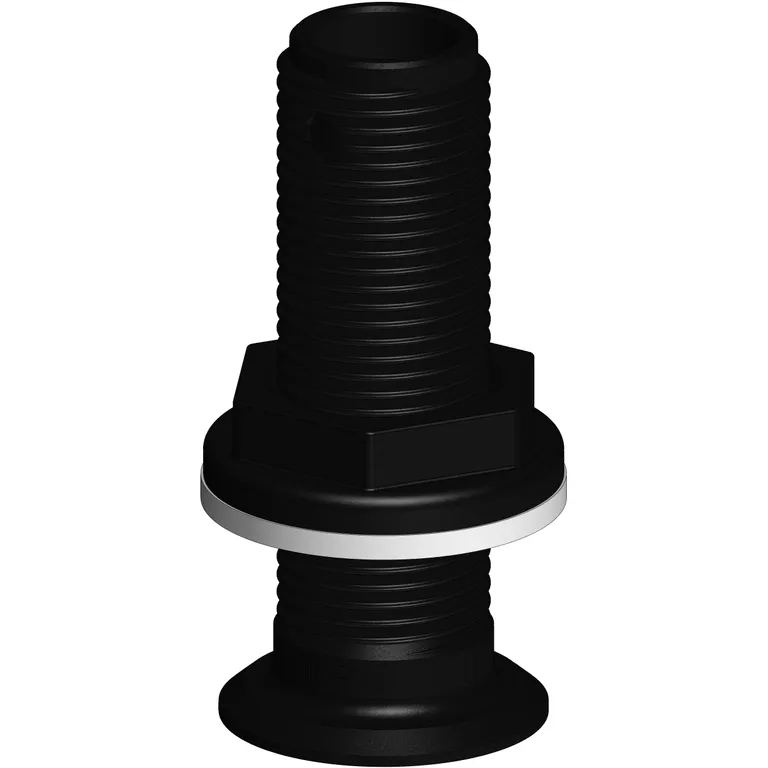 Trudesign 1/2" (13 mm) nedsenket skroggjennomføring i kompositt