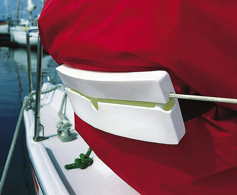 Plastimo ryggstøtte i hvit plast