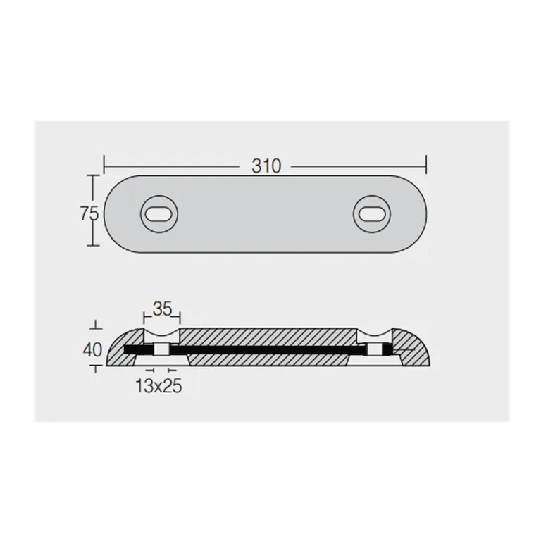 Nautical Anodes Skroganode i sink 4kg