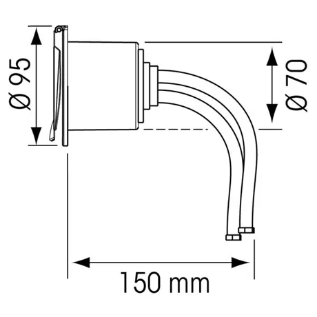 Plastimo hus for blandebatteri (Hvit)