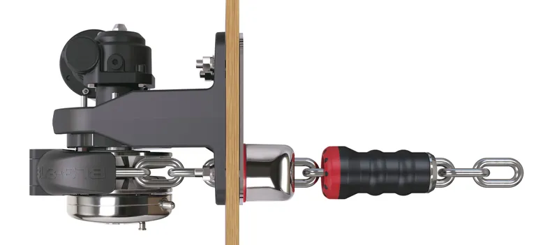 Quick Balder BL3 24V 1200W ankervinsj, 8 mm kjetting, frittfall, kabelar høyre