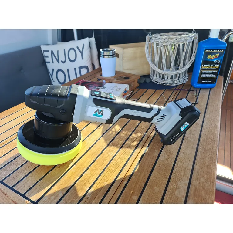 M-Protect Poleringsmaskin Oppladbar Dual Action, 20V 2Ah
