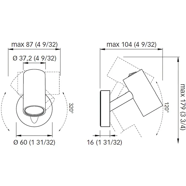 Quick Robin LED vegglampe