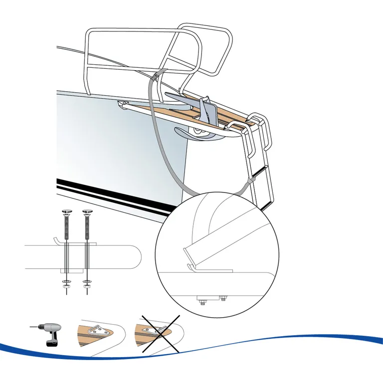 Beslag til Båtsystem BU 55P/57P/70P
