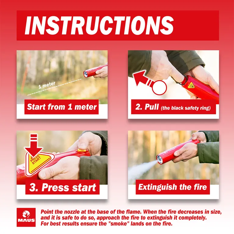 Maus Xtin Klein aerosol slukkehjelpemiddel