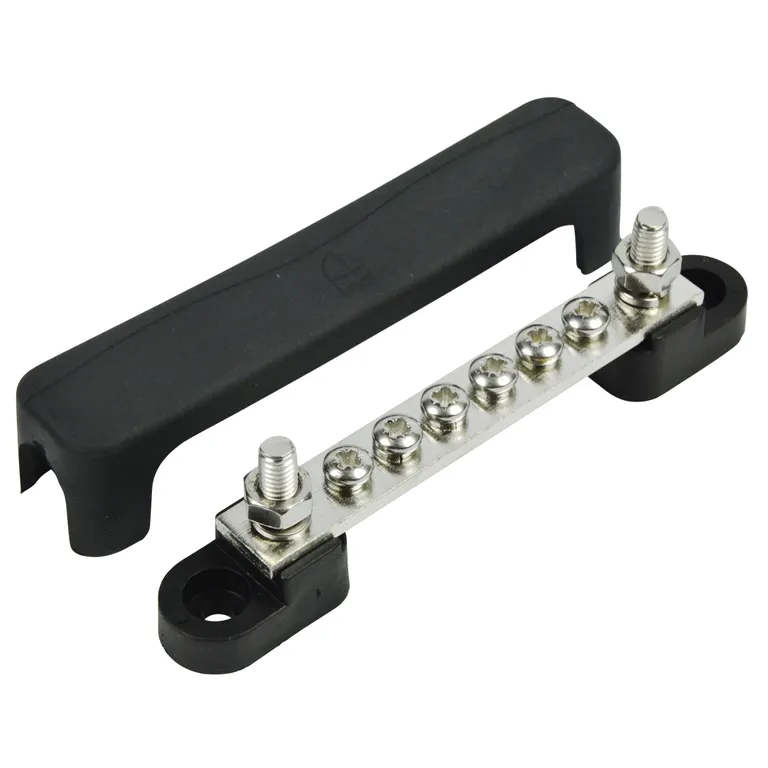 BEP Koblingsskinne med deksel 2 inn, 6 ut