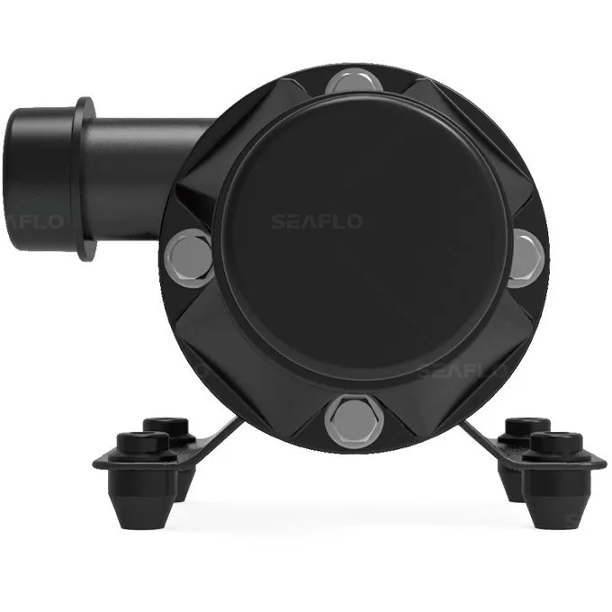 Seaflo 45LPM septikpumpe med kvern (12V) venstre
