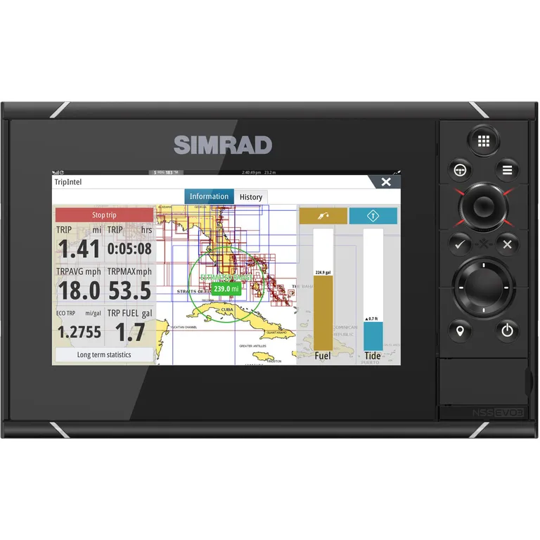 Simrad NSS7 evo3 kartplotter med ekkolodd