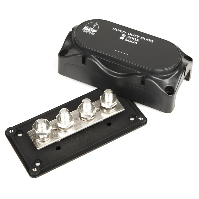 BEP 300A 4-polet koblingsskinne, heavy duty, med deksel