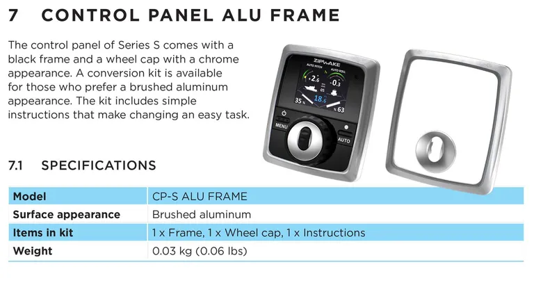 ZipWake aluminiumsramme