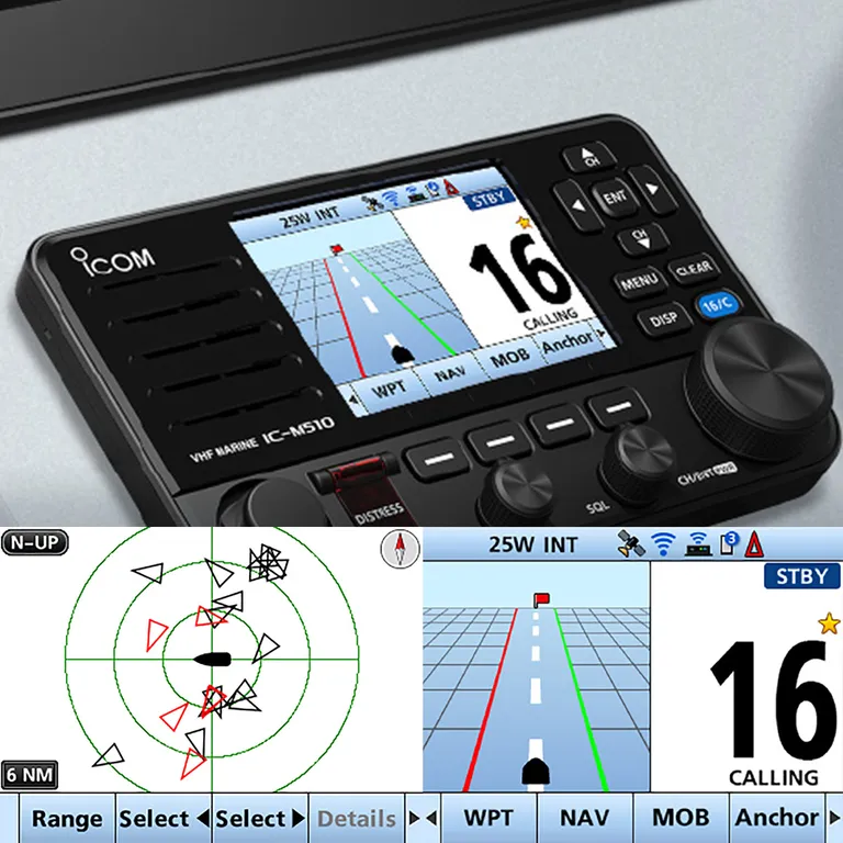 Icom IC-M510E AIS fastmontert VHF med AIS og WLAN funksjon